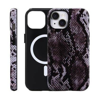 for iPhone 17 ProMax/18 ProMax Case - Wireless Charging for MagSafe, Dual-Layer Design (Outer Hard PC Shell + Inner Soft TPU Shell), Unisex Shockproof Protective Case - Tiger Stripe Pattern.