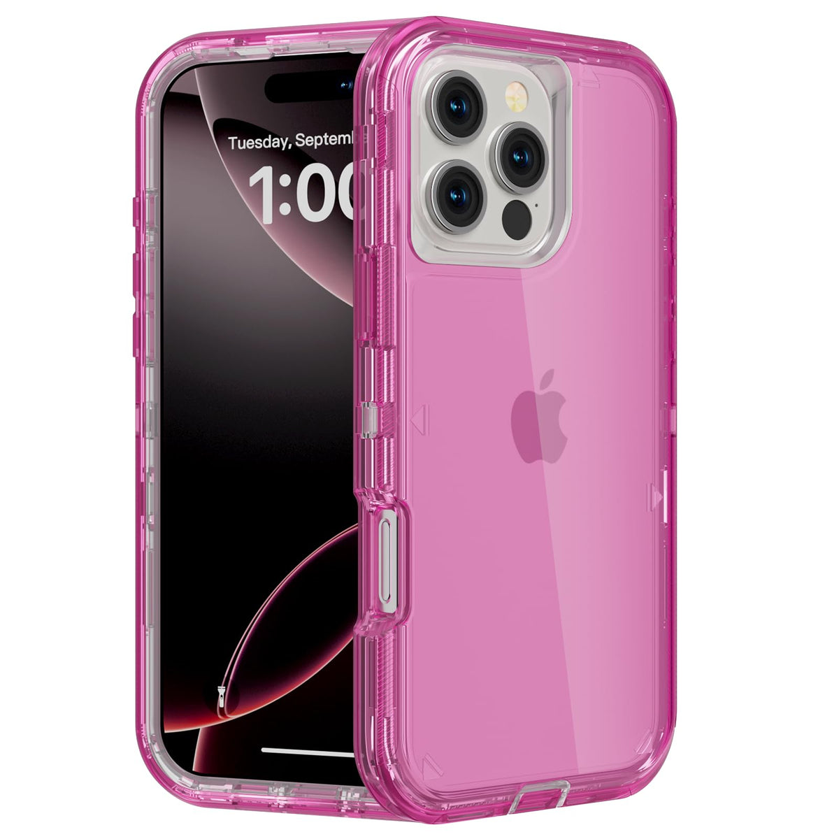 Follaroma for iPhone 16 Plus Case, Shockproof, Crystal Clear