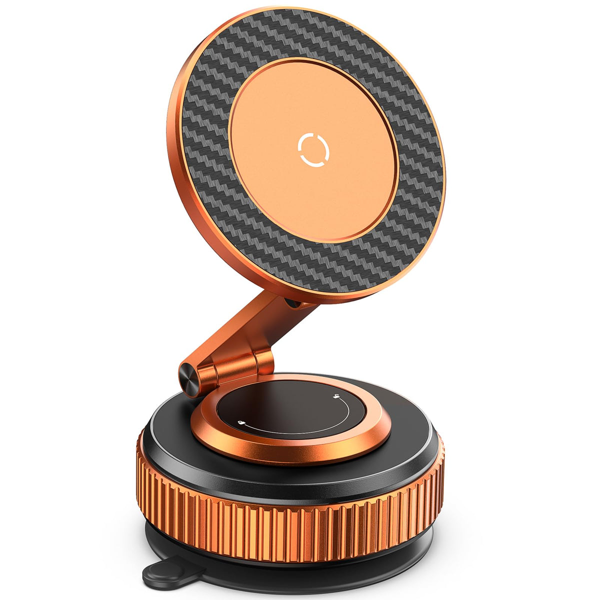 Jononser Magnetic Car Phone Holder for MagSafe, Nano-Gel Suction Cup Car Phone Mount for Car Dashboard & Windshield, Pocket-Size Foldable 360° Adjustable Car Mount for iPhone 17 16 15 14 13 12 Series