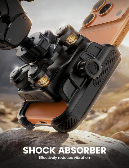 Lamicall Motorcycle Bike Phone Mount with Upgrade Vibration Dampener