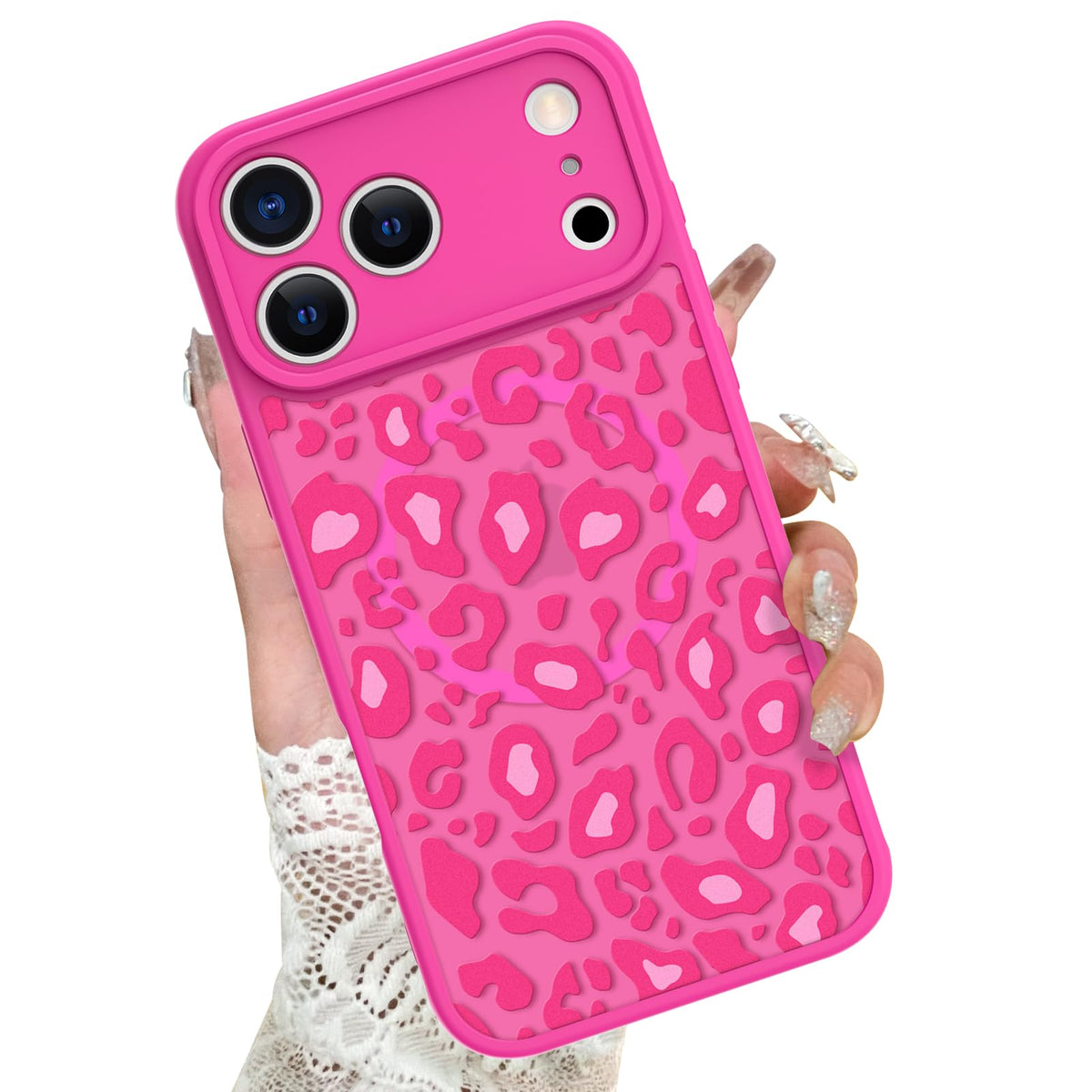 KANGHAR Case for iPhone 16 Phone Case Leopard Printed Pattern