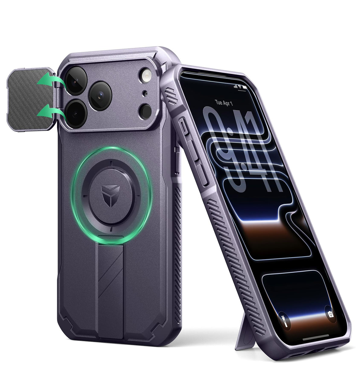 Dexnor for iPhone 17e/16e Case with Slide Camera Cover, 6.1 inch Navy Blue