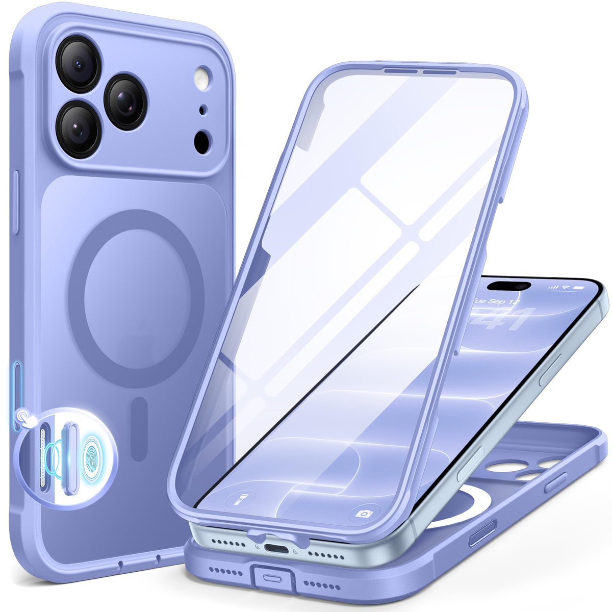 BERFY for iPhone 18 Pro Max Case/iPhone 17 Pro Max Case, Fit for Magsafe