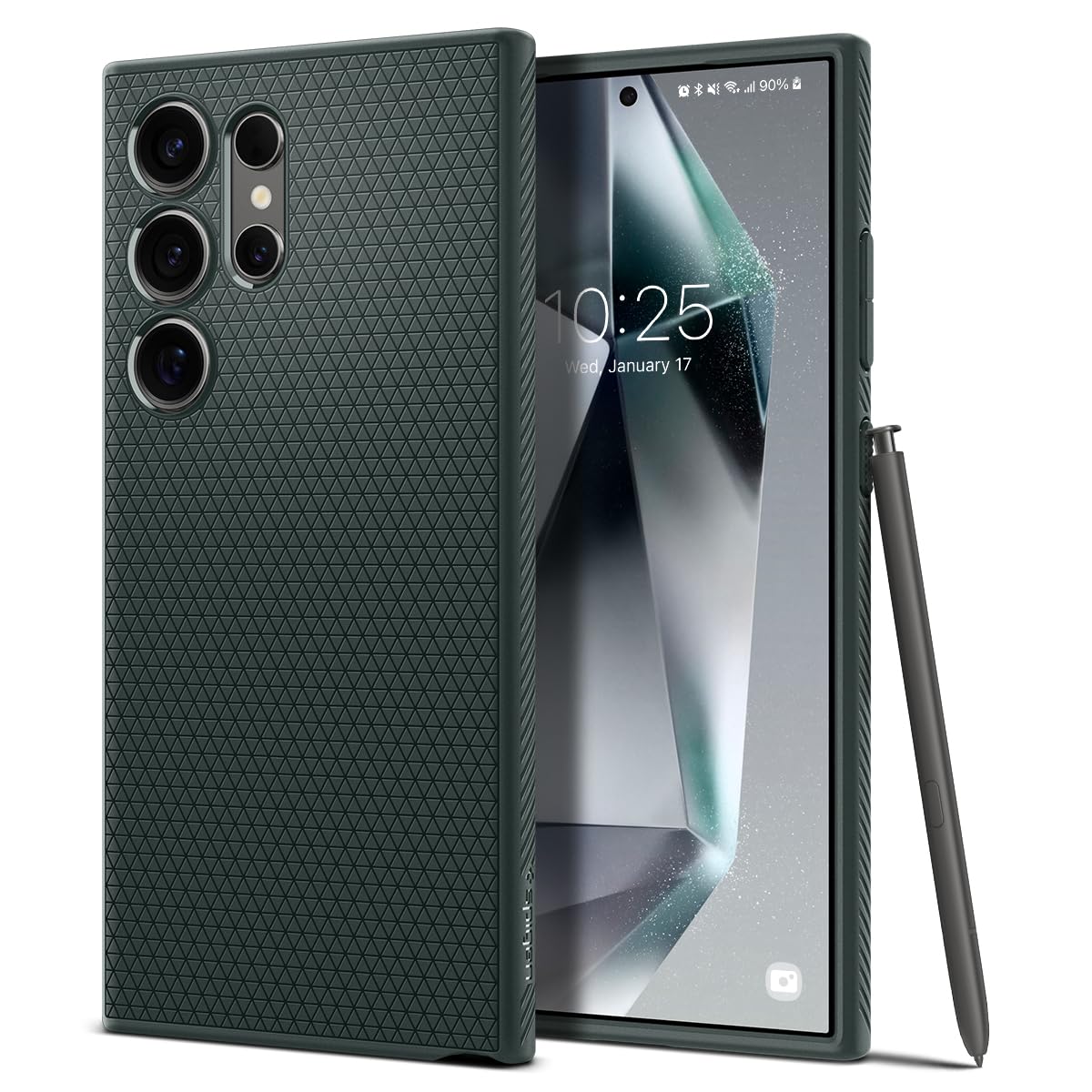Spigen for Galaxy S22 Plus Case, Liquid Air [No Magnet Ring] [Military-Grade Protection] - Matte Black