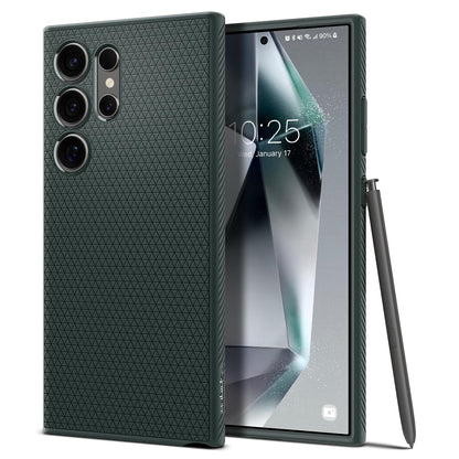 Spigen for Galaxy S22 Plus Case, Liquid Air [No Magnet Ring] [Military-Grade Protection] - Matte Black