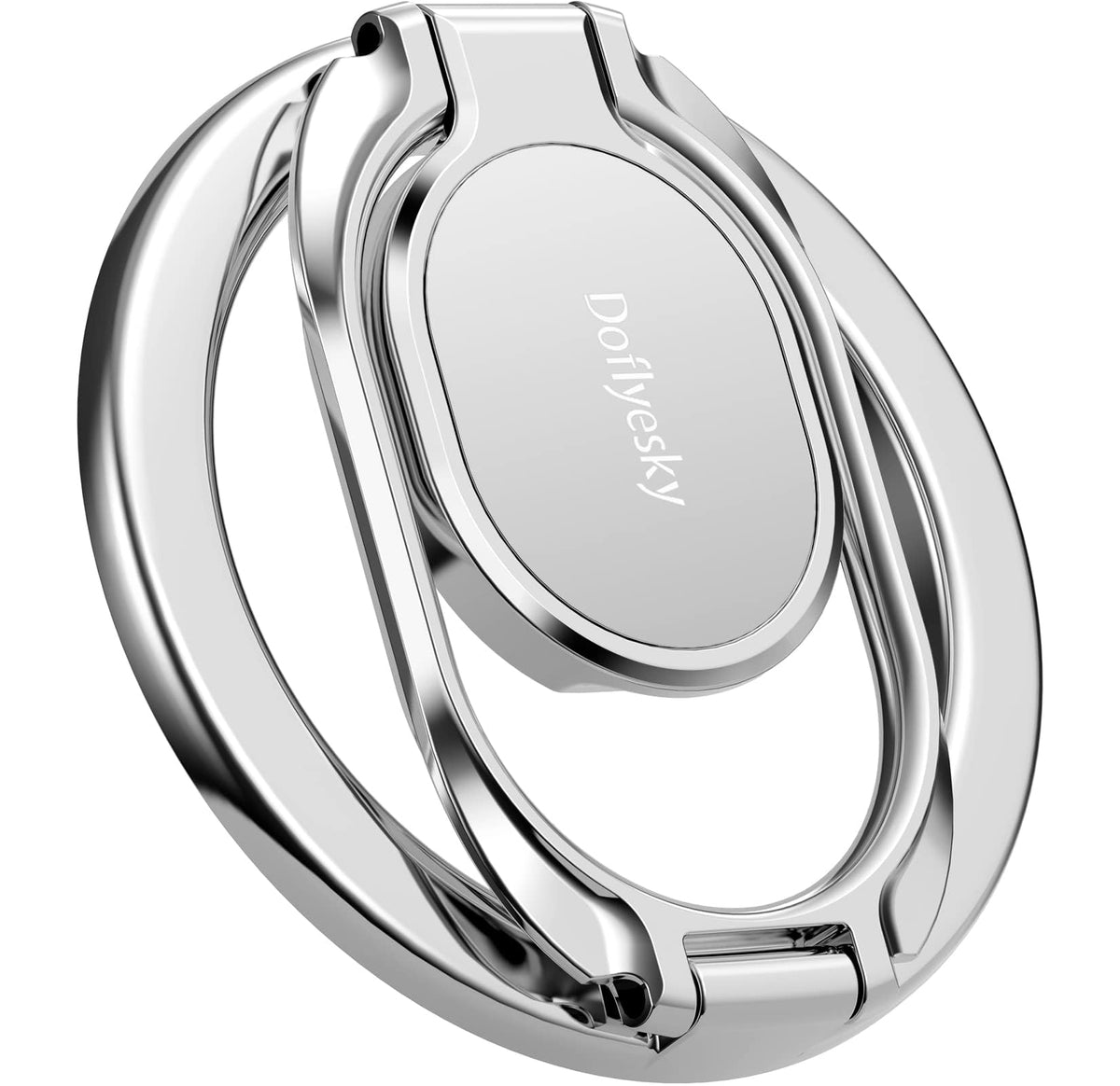 Doflyesky Magnetic Phone Ring Holder with Magsafe, Double Adjustable Gym Finger Ring Grip, Removable Phone Grip, for iPhone, iPad and Smartphones, Compatible with Magnetic Car Mount (Colorful)