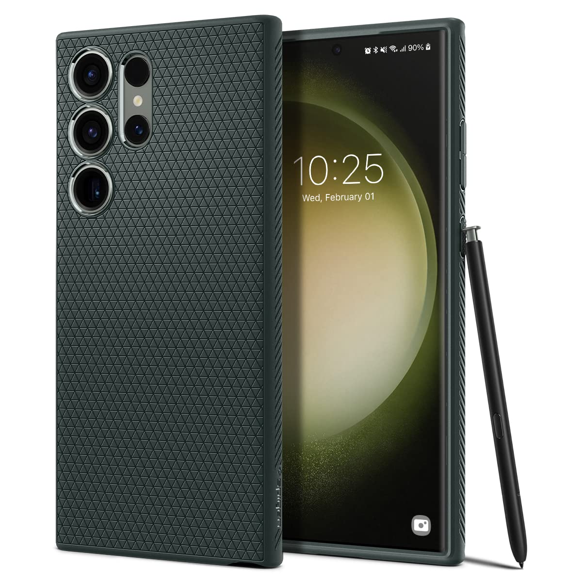 Spigen for Galaxy S22 Plus Case, Liquid Air [No Magnet Ring] [Military-Grade Protection] - Matte Black