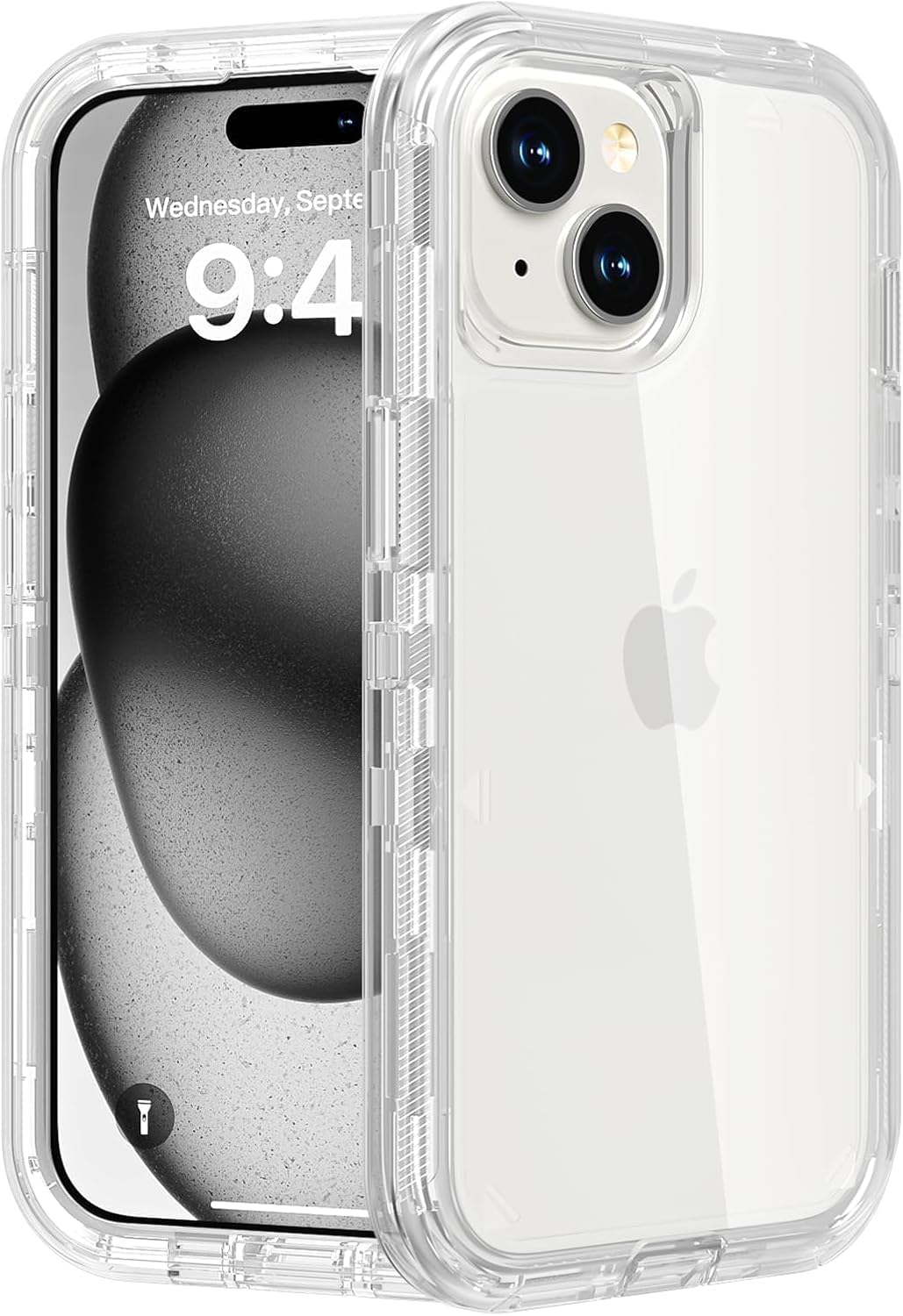 Follaroma for iPhone 16 Plus Case, Shockproof, Crystal Clear