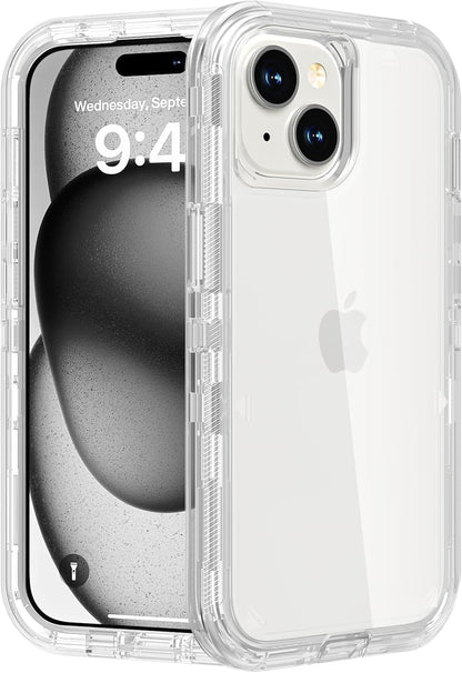 Follaroma for iPhone 16 Plus Case, Shockproof, Crystal Clear