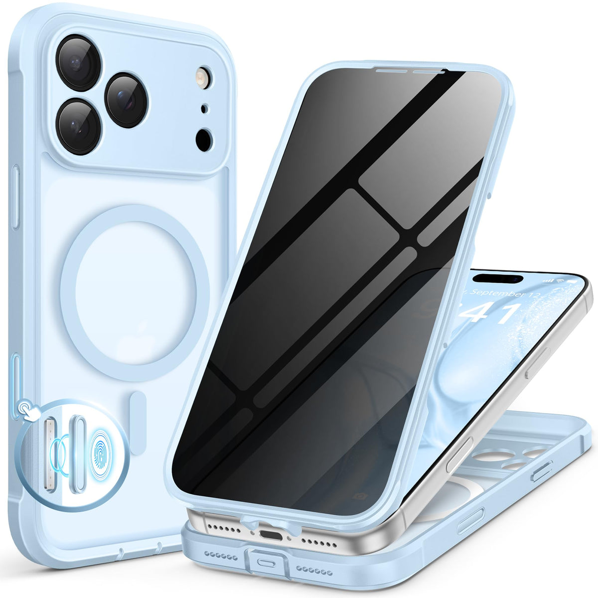 BERFY for iPhone 18 Pro Max Case/iPhone 17 Pro Max Case, Fit for Magsafe