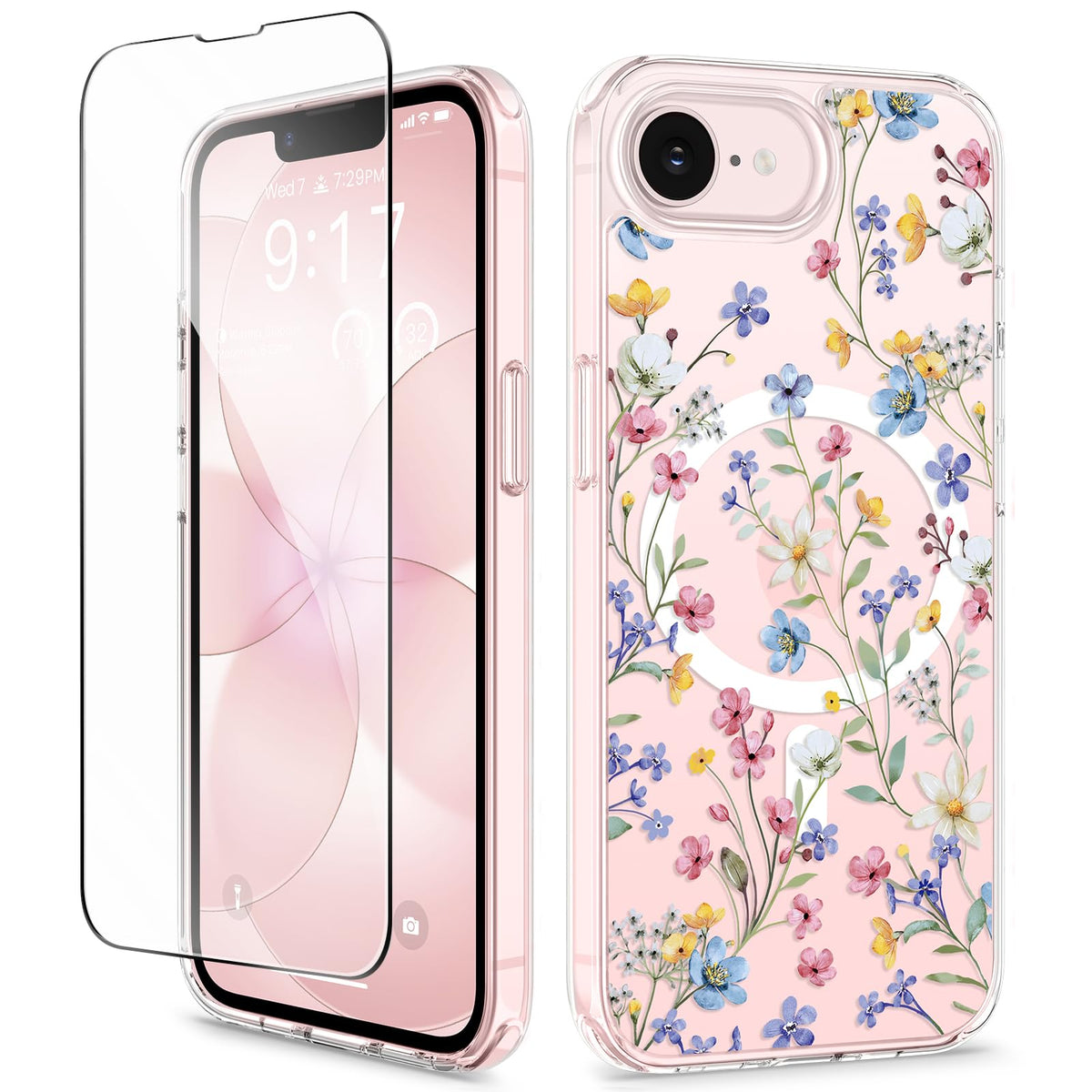 GVIEWIN for iPhone 17e Case & iPhone 16e Case with Screen Protector