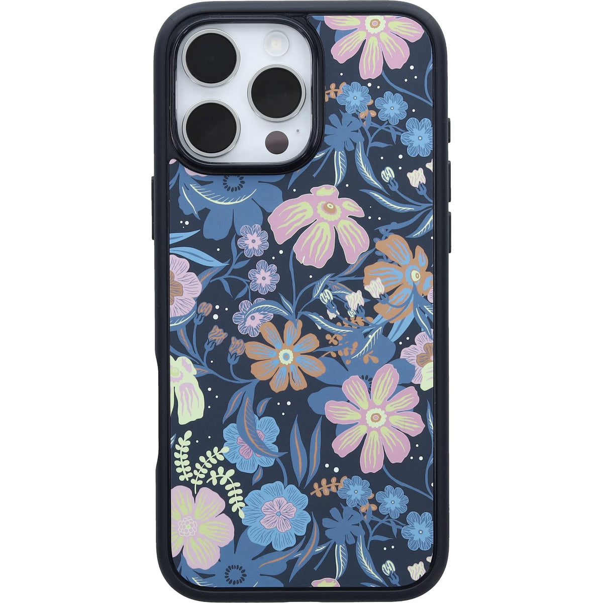 OtterBox iPhone 16 Pro Symmetry Series Clear Case - Floral Romance Blue