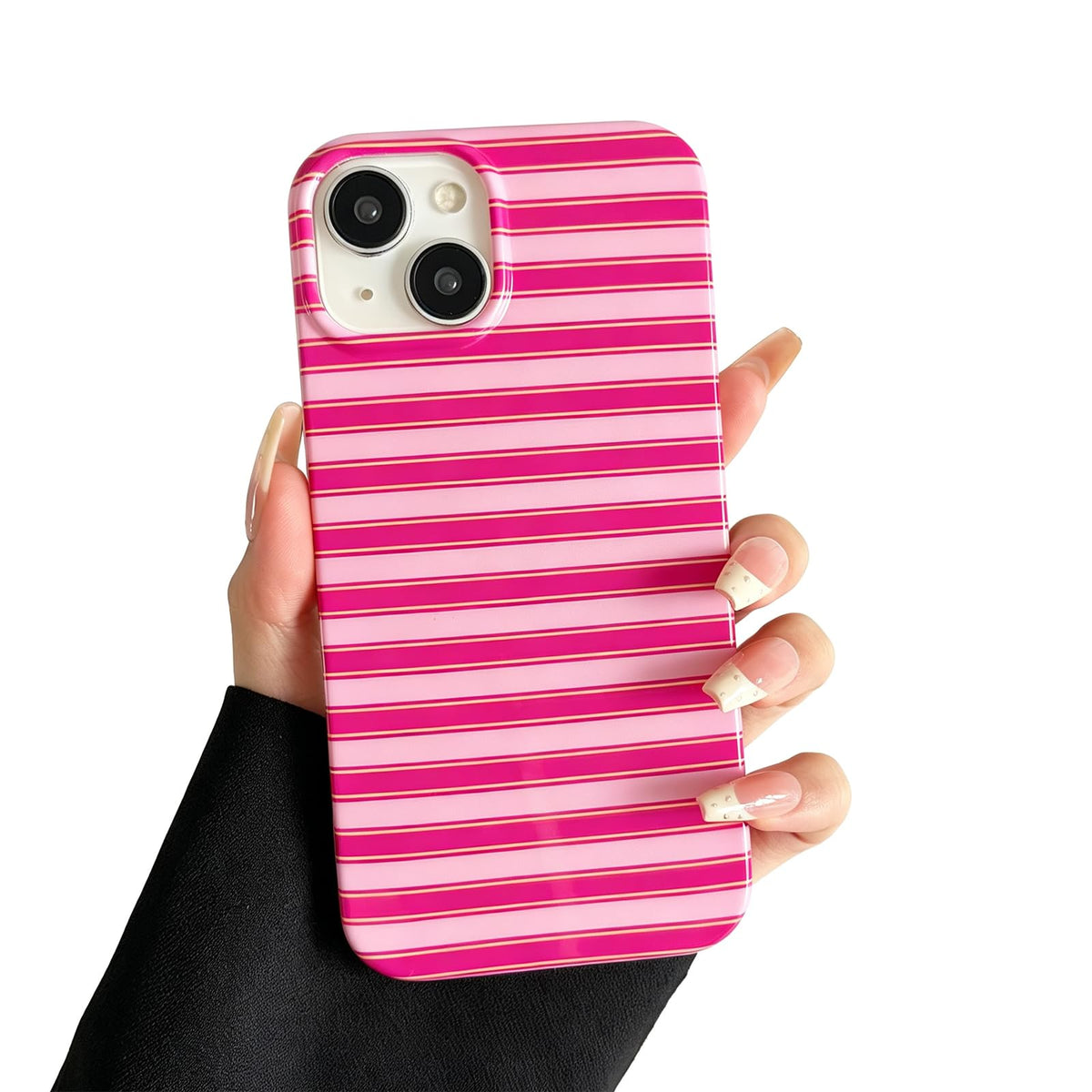for iPhone 18 Pro Max Case / 17 Pro Max Case Striped, Blue Yellow