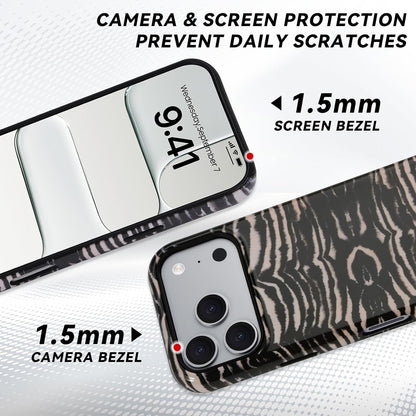 for iPhone 17 ProMax/18 ProMax Case - Wireless Charging for MagSafe, Dual-Layer Design (Outer Hard PC Shell + Inner Soft TPU Shell), Unisex Shockproof Protective Case - Tiger Stripe Pattern.