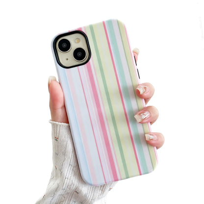 Colorful Striped Pattern Phone Case,for iPhone 15