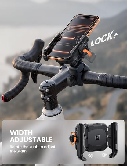 Lamicall Motorcycle Bike Phone Mount with Upgrade Vibration Dampener