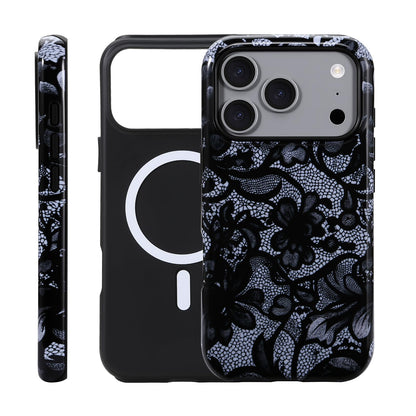 for iPhone 17 ProMax/18 ProMax Case - Wireless Charging for MagSafe, Dual-Layer Design (Outer Hard PC Shell + Inner Soft TPU Shell), Unisex Shockproof Protective Case - Tiger Stripe Pattern.