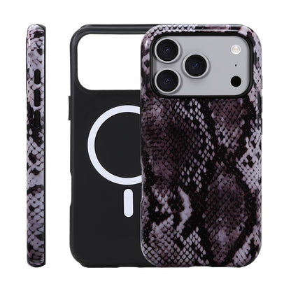 for iPhone 17 ProMax/18 ProMax Case - Wireless Charging for MagSafe, Dual-Layer Design (Outer Hard PC Shell + Inner Soft TPU Shell), Unisex Shockproof Protective Case - Tiger Stripe Pattern.