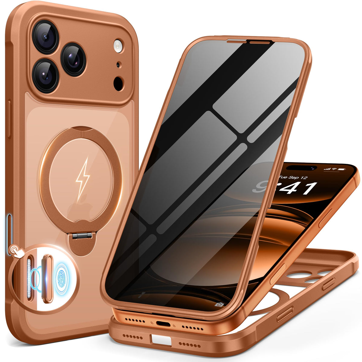 BERFY for iPhone 18 Pro Max Case/iPhone 17 Pro Max Case, Fit for Magsafe