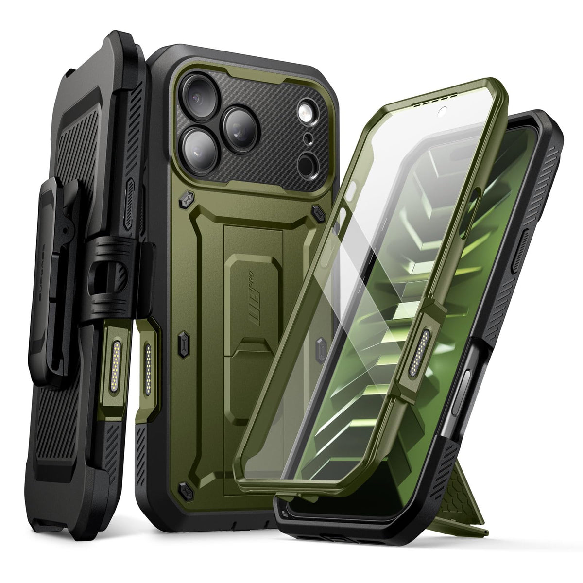 SUPCASE for iPhone 18 Pro Case / 17 Pro Case with Belt Clip, Burgundy