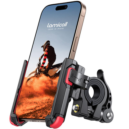 Lamicall Motorcycle Bike Phone Mount, 1s Lock Bike Phone Holder