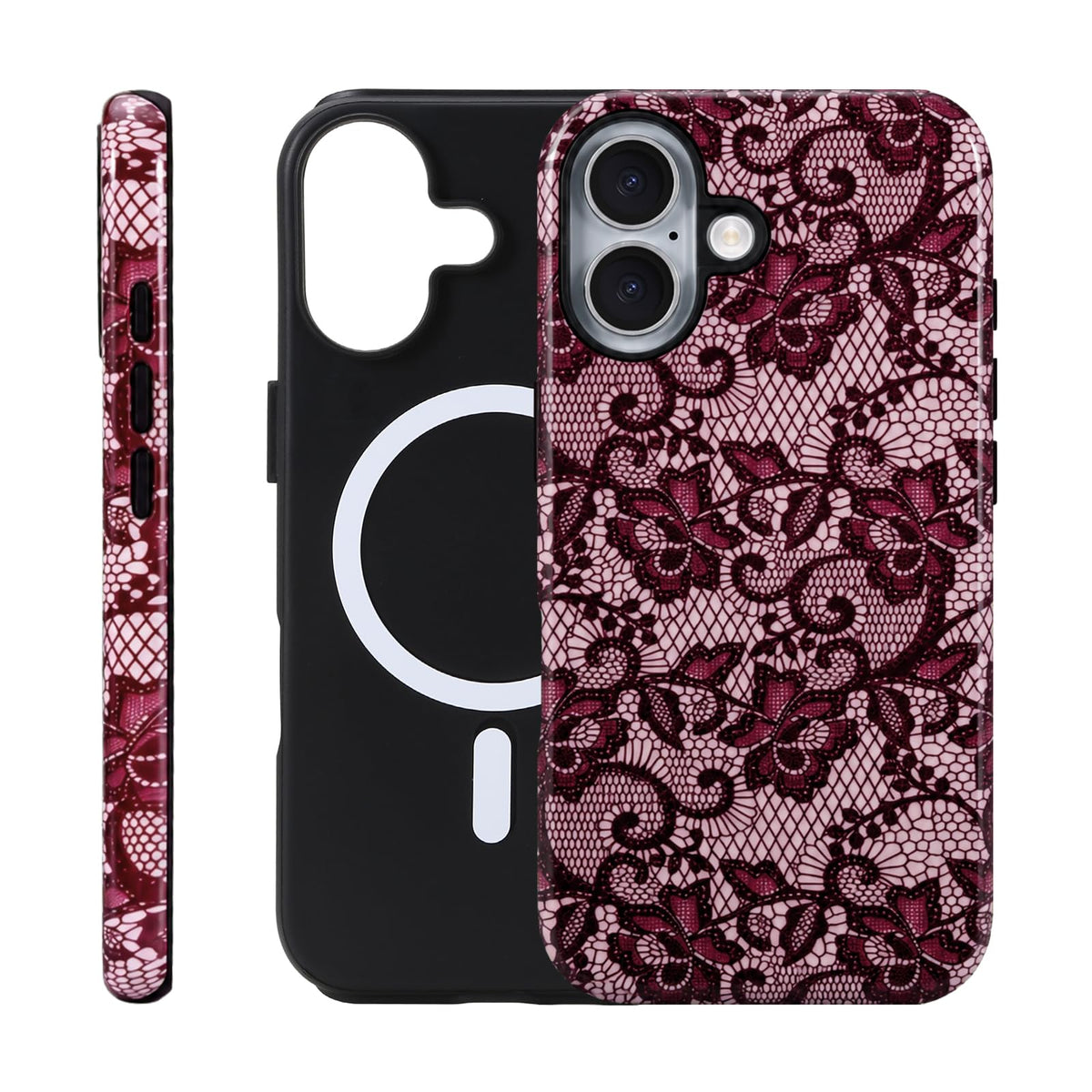 for iPhone 17 ProMax/18 ProMax Case - Wireless Charging for MagSafe, Dual-Layer Design (Outer Hard PC Shell + Inner Soft TPU Shell), Unisex Shockproof Protective Case - Tiger Stripe Pattern.