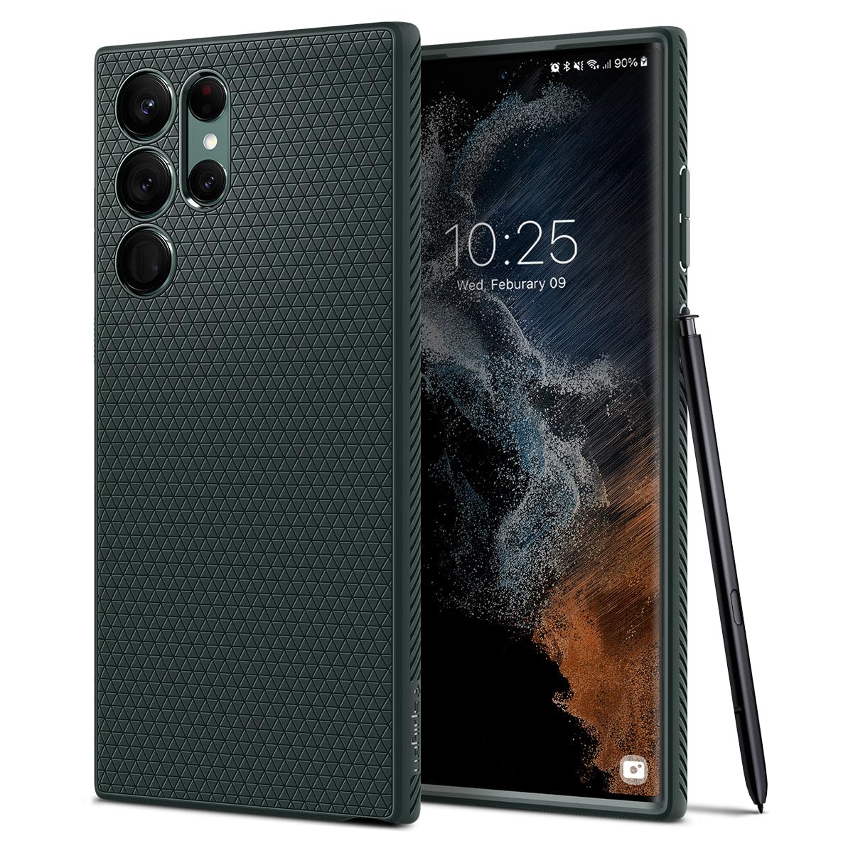 Spigen for Galaxy S22 Plus Case, Liquid Air [No Magnet Ring] [Military-Grade Protection] - Matte Black