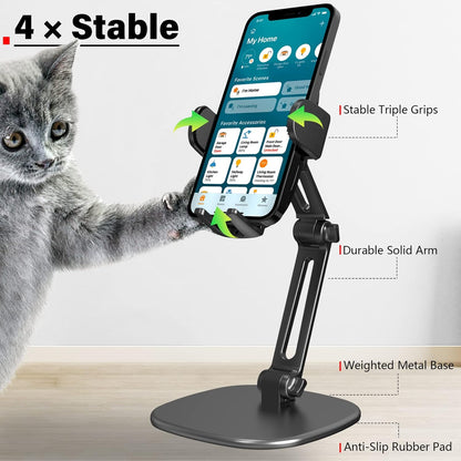 APPS2Car Phone Stand for Desk, Adjustable Cell Phone Holder for Office