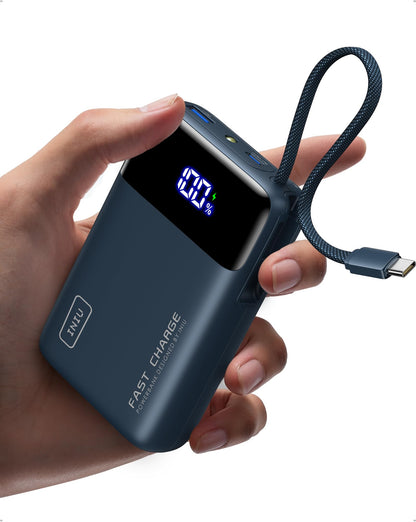 INIU Portable Charger, Smaller 45W Fast Charging Power Bank, 20000mAh Black