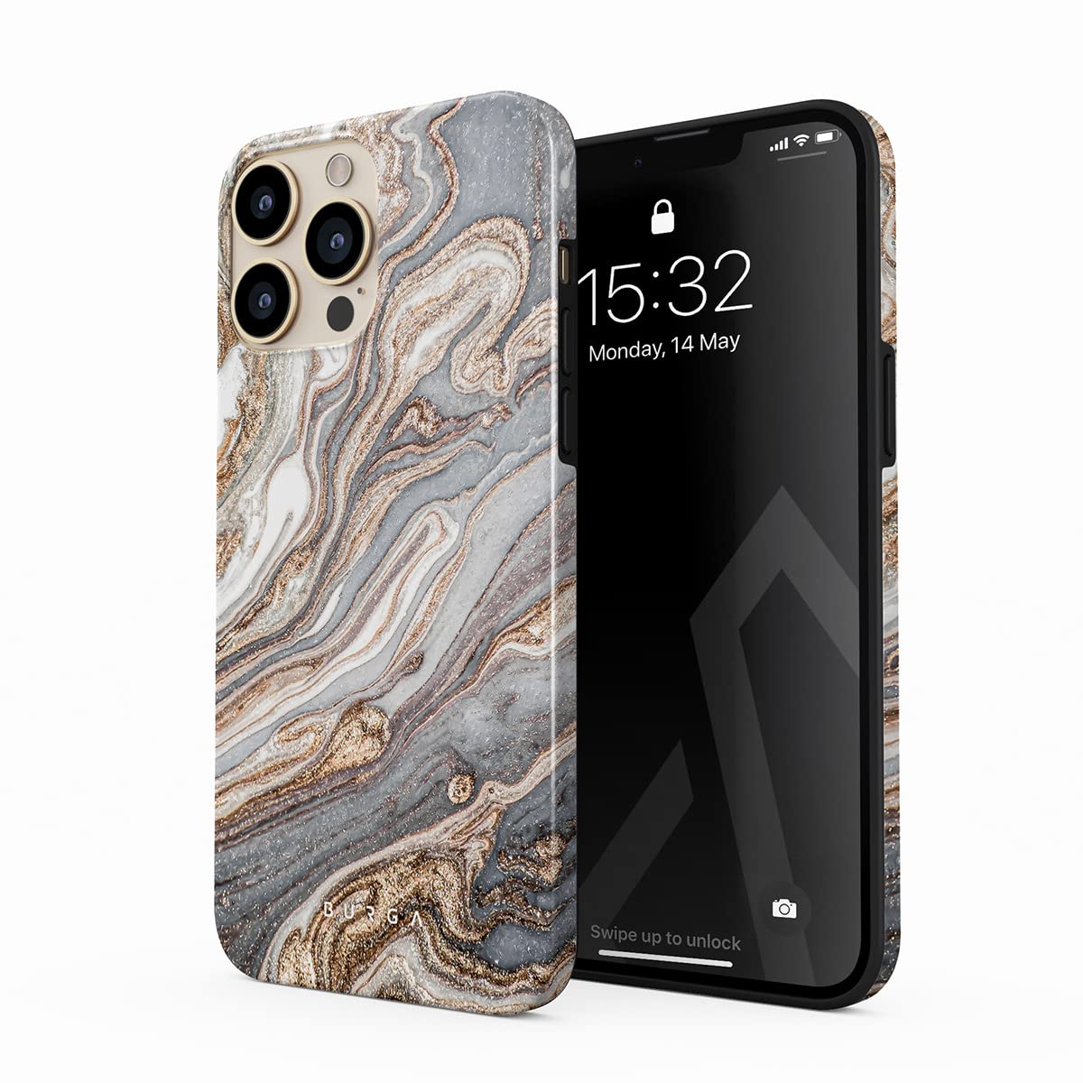 BURGA Unisex Phone Case for iPhone 17 Pro – Dual-Layer Hybrid Design with Shock-Absorbing Silicone & Durable Exterior, Scratch-Resistant Finish and Raised Bezel Edge for Screen Protection & Daily Use