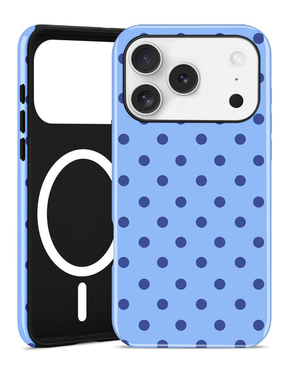 Jusy Magnetic Polka Dot Case for iPhone 16,White