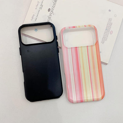 Colorful Striped Pattern Phone Case,for iPhone 15