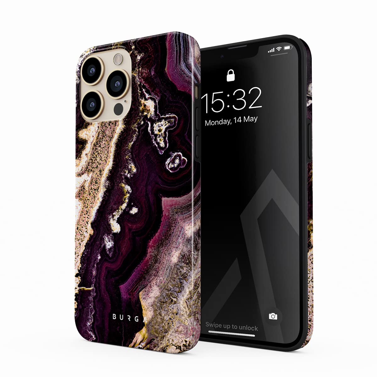 BURGA Unisex Phone Case for iPhone 17 Pro – Dual-Layer Hybrid Design with Shock-Absorbing Silicone & Durable Exterior, Scratch-Resistant Finish and Raised Bezel Edge for Screen Protection & Daily Use