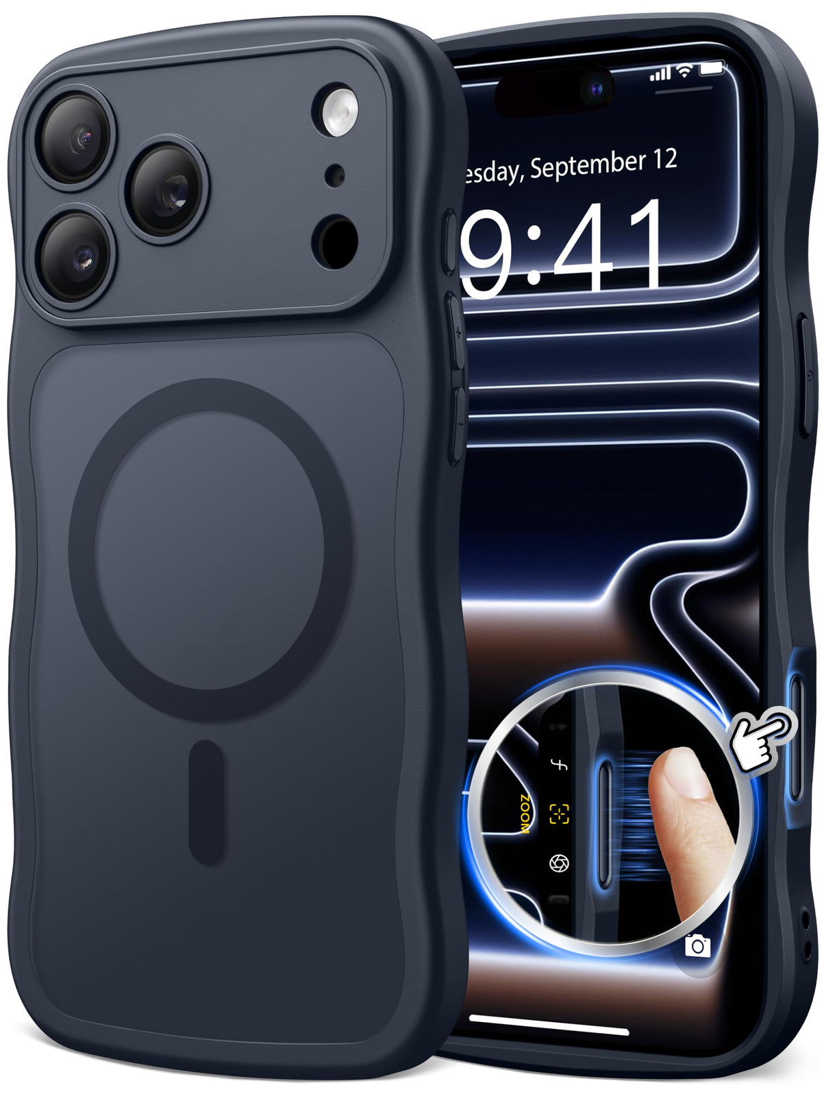 CAPRARO for iPhone 16 Pro Case for Women, Compatible with MagSafe