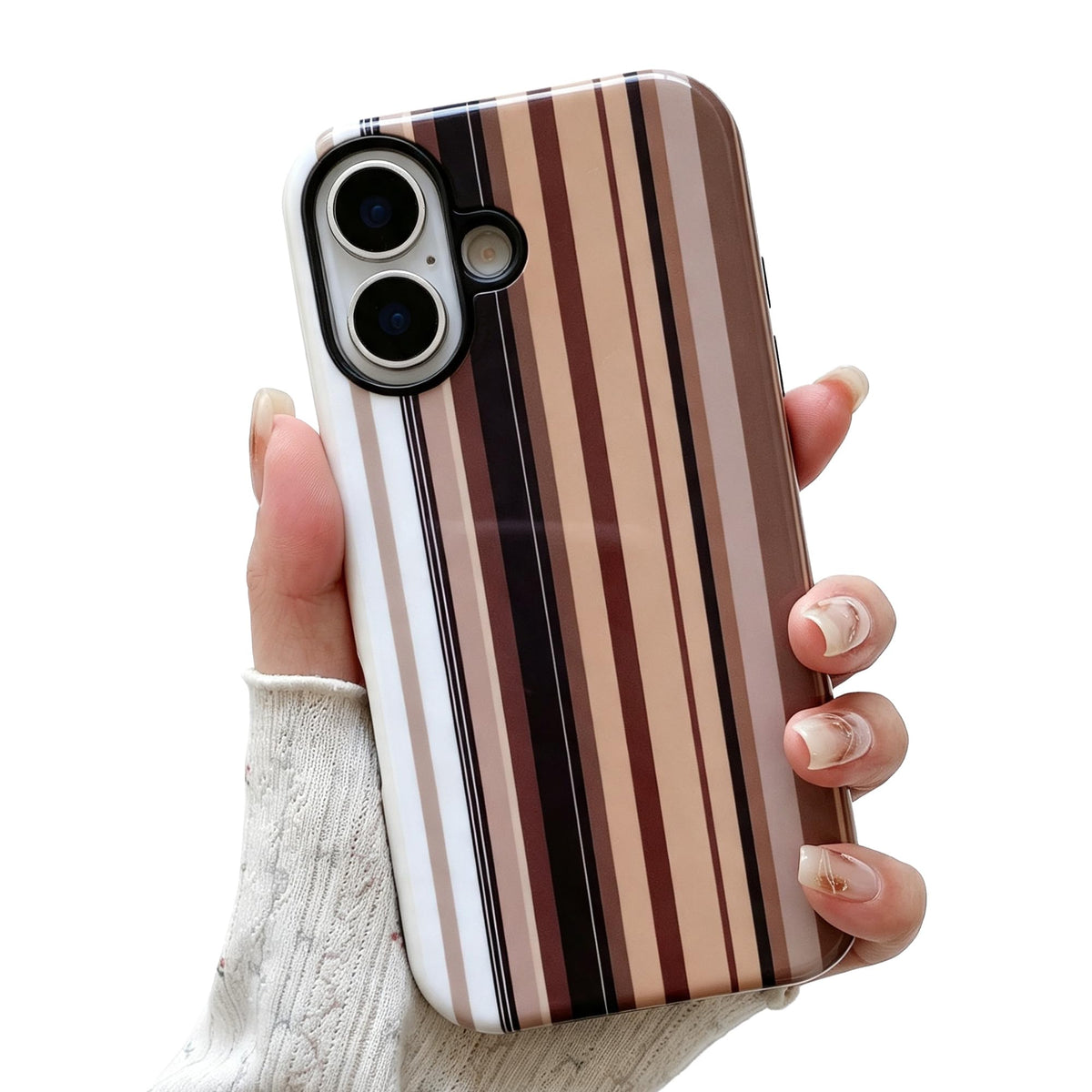 Colorful Striped Pattern Phone Case,for iPhone 15