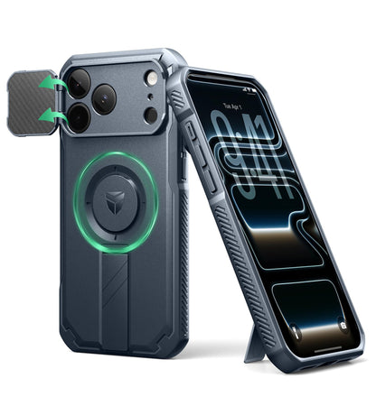 Dexnor for iPhone 17e/16e Case with Slide Camera Cover, 6.1 inch Navy Blue