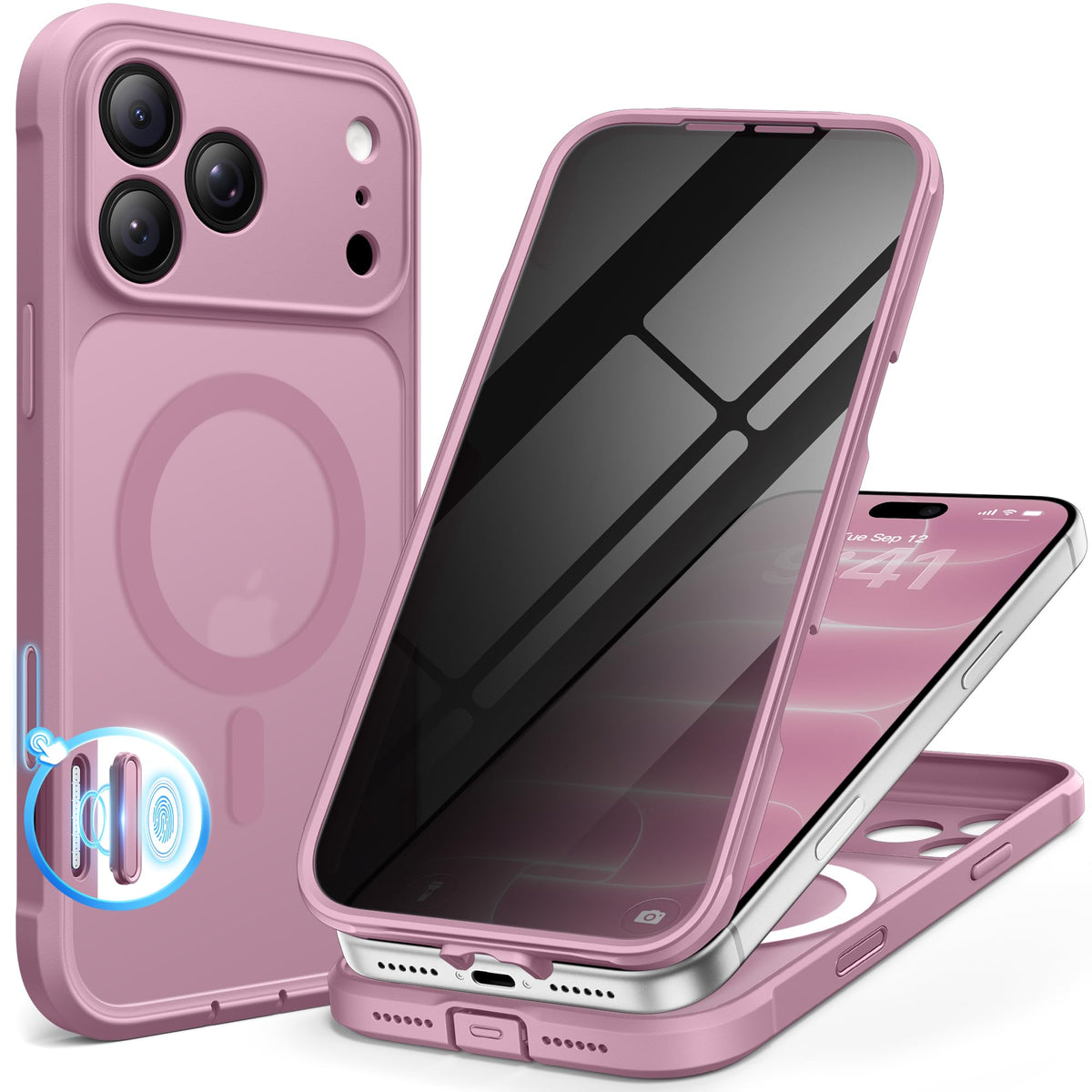 BERFY for iPhone 18 Pro Max Case/iPhone 17 Pro Max Case, Fit for Magsafe