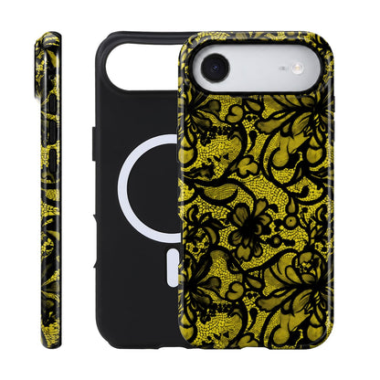 for iPhone 17 ProMax/18 ProMax Case - Wireless Charging for MagSafe, Dual-Layer Design (Outer Hard PC Shell + Inner Soft TPU Shell), Unisex Shockproof Protective Case - Tiger Stripe Pattern.