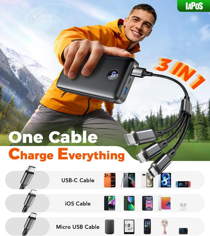 IAPOS Portable Charger 60000mAh, 5-Device Charging Power Bank Battery Pack