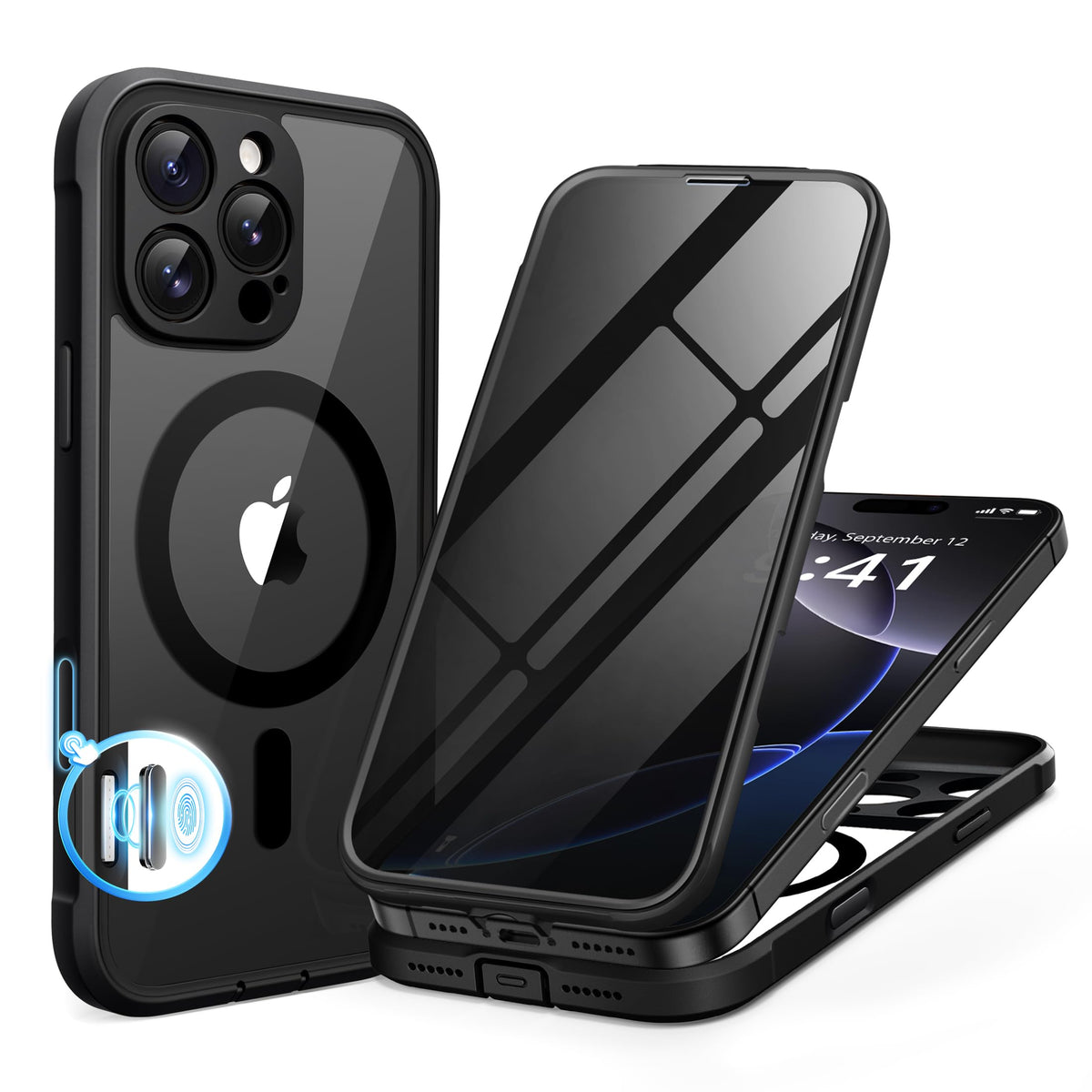 BERFY for iPhone 18 Pro Max Case/iPhone 17 Pro Max Case, Fit for Magsafe