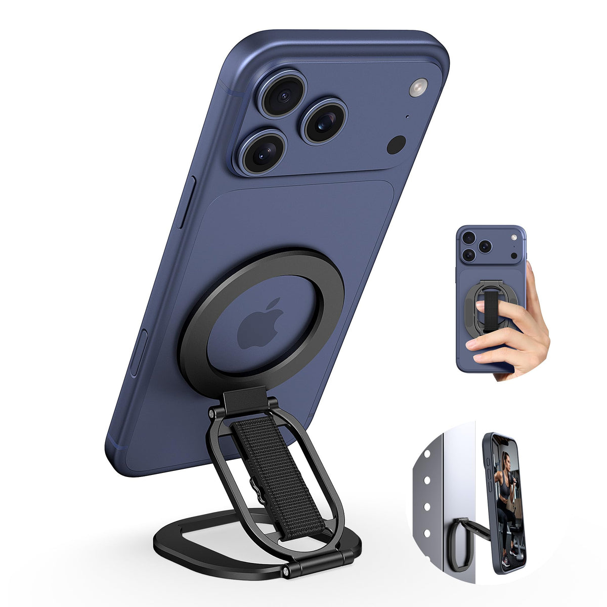 Foldable Double Sided Magnetic Phone Grip Kickstand for Magsafe