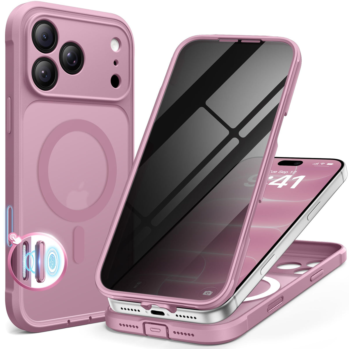 BERFY for iPhone 18 Pro Max Case/iPhone 17 Pro Max Case, Fit for Magsafe