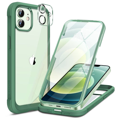 Miracase Magnetic for iPhone 15 Pro Max Case 6.7'' [Compatible with Magsafe] Full-Body Drop Proof Bumper Phone Case for iPhone 15 Pro Max with Built-in 9H Tempered Glass Screen Protector,Black