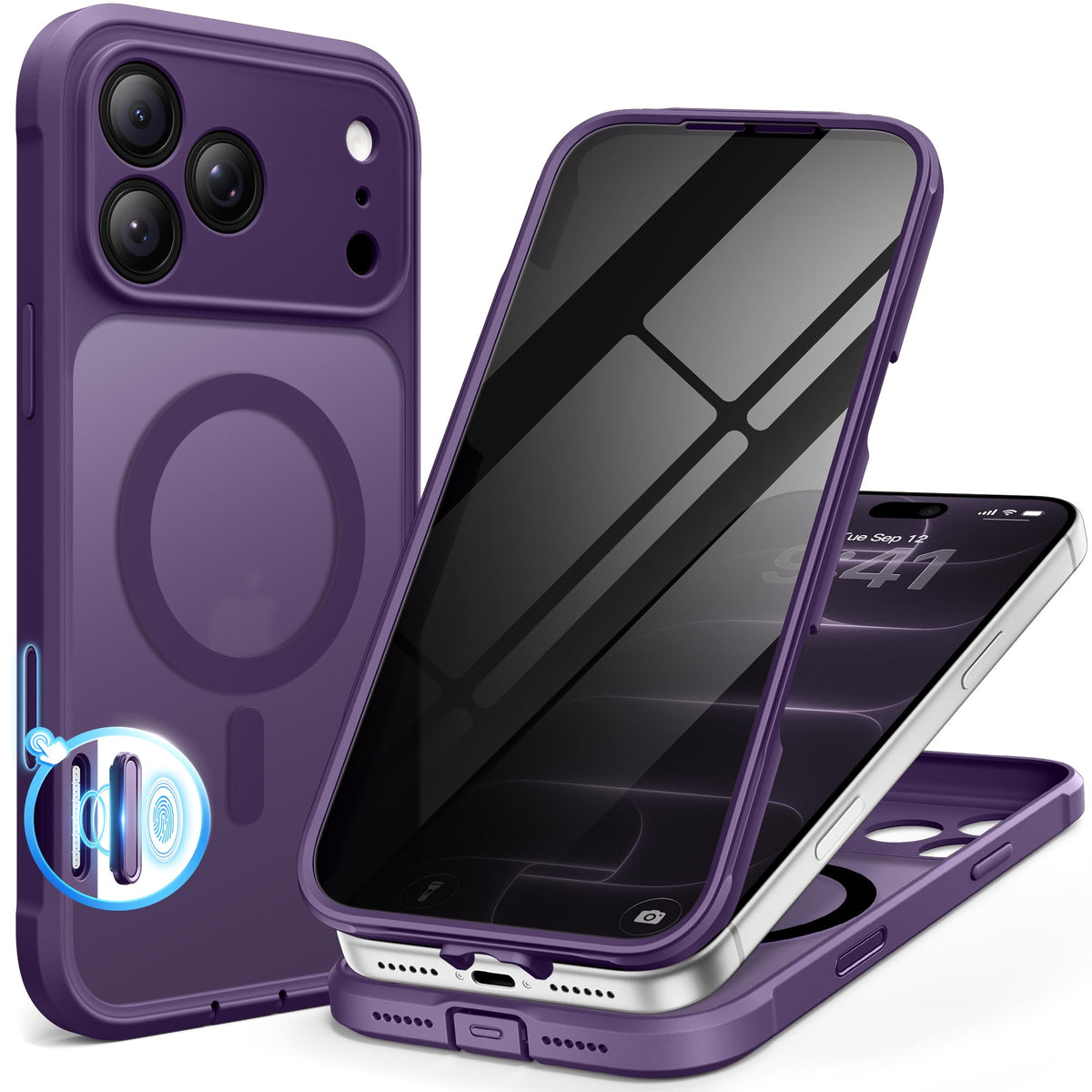 BERFY for iPhone 18 Pro Max Case/iPhone 17 Pro Max Case, Fit for Magsafe