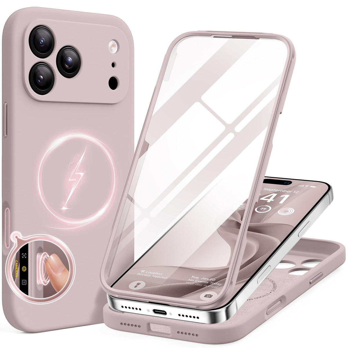BERFY for iPhone 18 Pro Max Case/iPhone 17 Pro Max Case, Fit for Magsafe