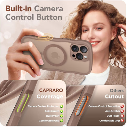 CAPRARO for iPhone 16 Pro Max Case for Women Compatible with MagSafe