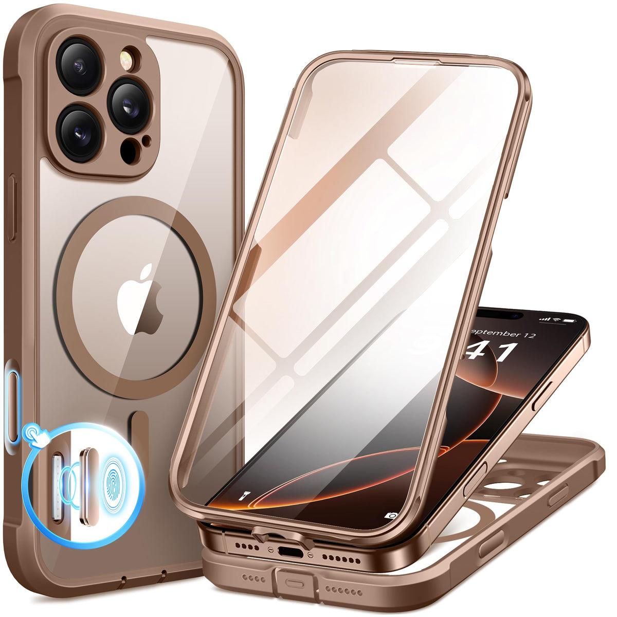 BERFY for iPhone 18 Pro Max Case/iPhone 17 Pro Max Case, Fit for Magsafe