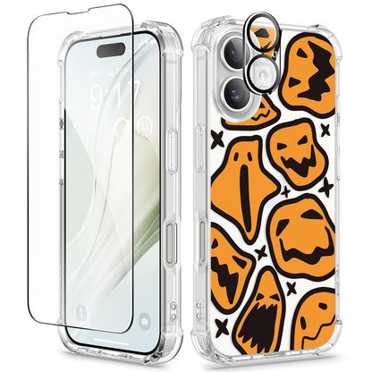 GVIEWIN for iPhone 14 Case Floral, Screen Protector & Camera Lens Protector