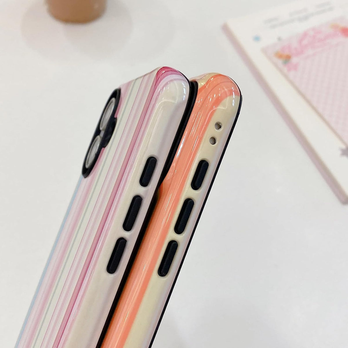 Colorful Striped Pattern Phone Case,for iPhone 15