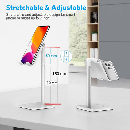 OMOTON CA02 Cell Phone Stand with Charging Hole for Desk Lightweight Silver
